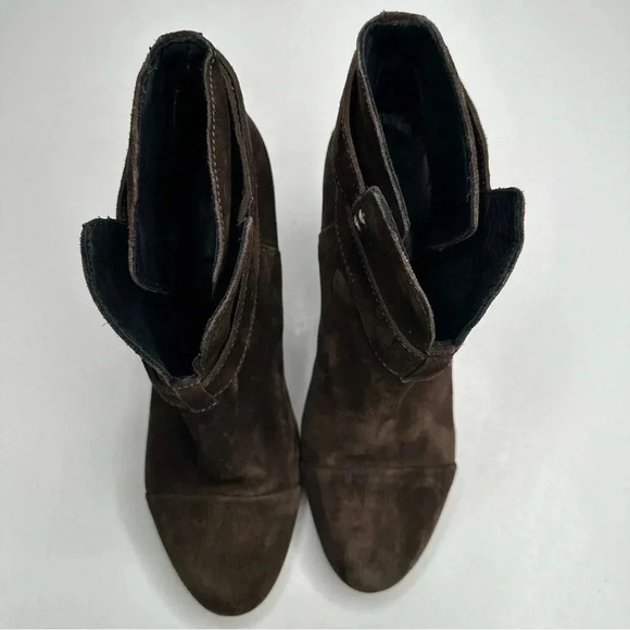 Rag & Bone Expresso Harrow Suede Booties Size 7.5 - Picture 6 of 11